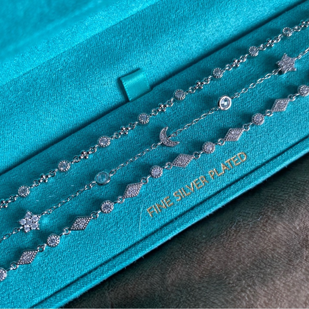 Stella Picciotto moon star triple bracelet fine silver plated
Zodiac